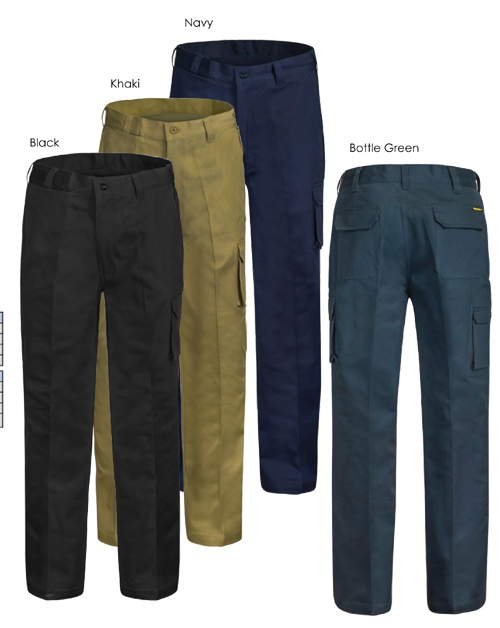 Cargo Cotton Drill Cargo Pants Modern Fit WP3068